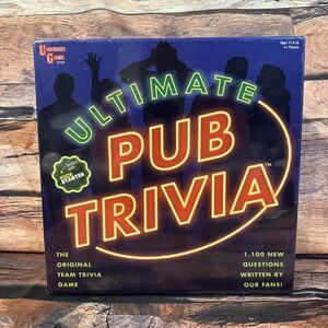 Ultimate Pub Trivia Board Game University Games 01379 Team Trivia Ages 12+ New